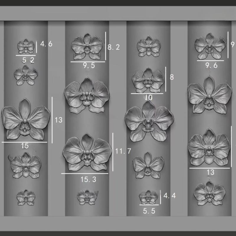 Cetakan Kuku Silikon Bunga Pha - Orchid Phalaenopsis ulasan dan harga